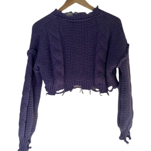 Cropped sweater  in purple 💜 - Picture 4 of 6